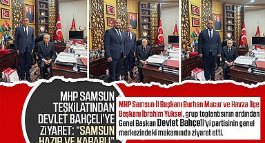 Burhan Mucur ve İbrahim Yüksel'den Bahçeli'ye Ziyaret: Samsun'a Selam Gönderdi