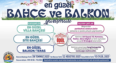 Atakum’da Yeşil Seferberlik: Balkonlar ve Bahçeler Yarışacak