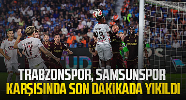 Trabzonspor, Samsunspor Karşısında Son Dakikada Yıkıldı