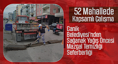 Canik Belediyesi’nden Sağanak Yağış Öncesi Mazgal Temizliği Seferberliği
