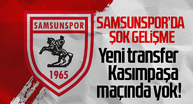 Samsunspor taraftarını üzen gelişme: Beklenen isim sahada olmayacak