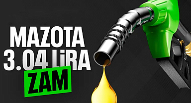 Benzine zam yok, motorin fiyatlarına 3,04 TL artış geliyor