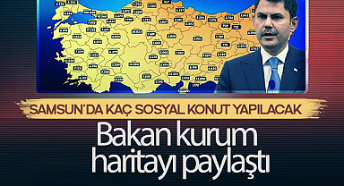 Murat Kurum Açıkladı: Samsun’a Kaç Konut Düşüyor? İşte 81 İlin Listesi!