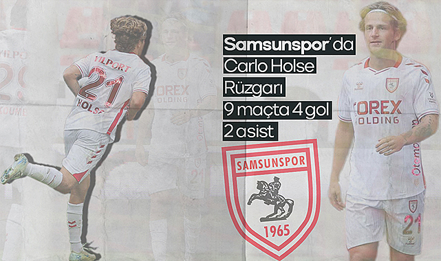 Samsunspor’da Carlo Holse Rüzgarı: 9 maçta 4 gol 2 asist