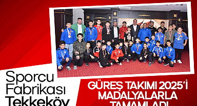 Sporcu Fabrikası Tekkeköy: Güreş Takımı 2025’i Madalyalarla Tamamladı
