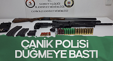 Canik’te Ruhsatsız Silah Operasyonu: Çok Sayıda Mühimmat Ele Geçirildi