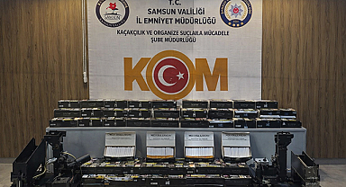 KOM Ekiplerinden Terme’de Kaçakçılık Darbesi: Makineler ve Sigaralar El Konuldu