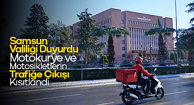 Samsun'da Hava Sıcaklığı Sıfırın Altına Düştü: Motosiklet Trafiğine Tedbir Engeli