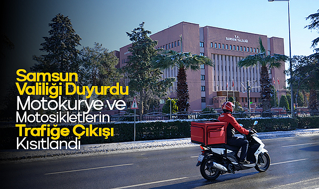 Samsun'da Hava Sıcaklığı Sıfırın Altına Düştü: Motosiklet Trafiğine Tedbir Engeli