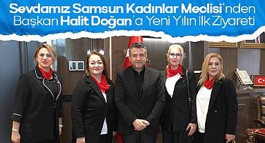 Sevdamız Samsun Kadınlar Meclisi'nden Başkan Halit Doğan'a Yeni Yılın İlk Ziyareti