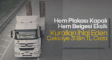 Ankara Yolunda Sıkı Denetim: Plakasını Kapatıp Kantardan Kaçan Sürücüye Ceza Yağdı