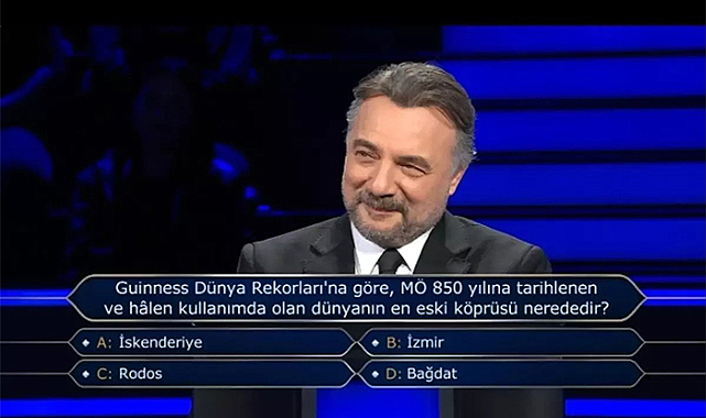 Kim Milyoner Olmak İster Cevapları: MÖ 850 Yılına Ait Köprü Nerede?