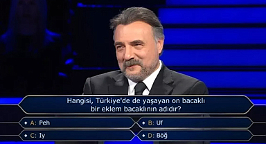 Milyoner'de Şaşırtan Soru: Türkiye'deki O Eklem Bacaklının Adı Ne?