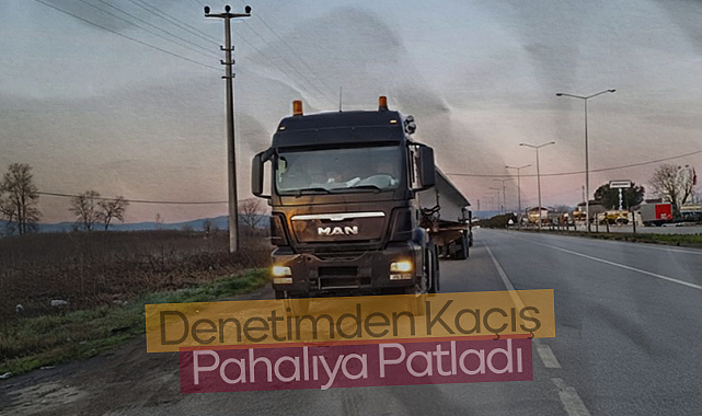 Samsun'da Plakasını Köpükle Kapatan Tırlara Ceza Yağdı: Denetimden Kaçış Pahalıya Patladı