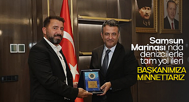 Samsun Marinası'nda Denizcilerle Tam Yol İleri: Başkanımıza Minnettarız 