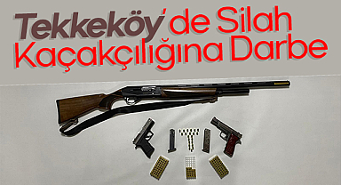 Tekkeköy Polisi Suçlulara Göz Açtırmıyor: Ruhsatsız Silahlarla Birlikte Yakalandı