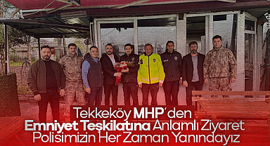Tekkeköy MHP’den Emniyet Teşkilatına Anlamlı Ziyaret: Polisimizin Her Zaman Yanındayız