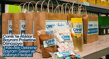 Canik’te Atıklar Bayram Paketine Dönüşüyor: 3 Kilo Atık Getirene Bayram Şekeri ve Kolonya Hediye!