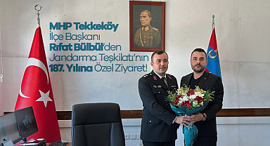 MHP Tekkeköy İlçe Başkanı Rıfat Bülbül’den Jandarma Teşkilatı’nın 187. Yılına Özel Ziyaret!