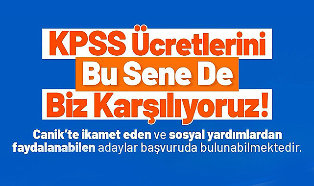 Canik Belediyesi'nden Gençlere Dev Eğitim Desteği: 2026 KPSS Başvuru Ücretleri Belediye Bütçesinden!