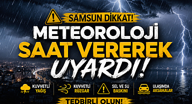 Samsun İçin Son Dakika Hava Durumu Uyarısı: Meteoroloji'den Kuvvetli Yağış ve Sel Alarmı