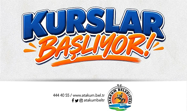 Atakum Belediyesi Kurs Başvuruları Başladı: İşte Kurslar