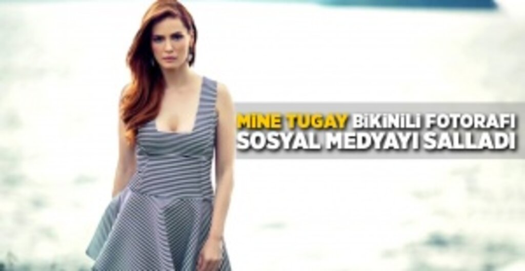 Mine Tugay'ın Bikini Pozu Sosyal Medyayı Salladı!