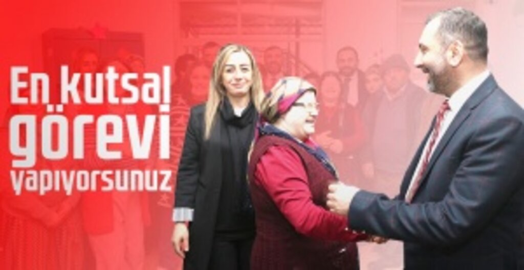 Başkan Sarıcaoğlu’ndan Özgüven Özel Eğitim Merkezine Anlamlı Ziyaret