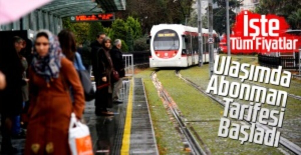 Samsun'da Yeni Yılda Toplu Taşıma Abonman Tarifesi Başladı