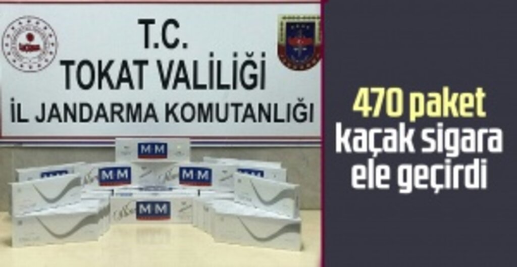 Tokat’ta Kaçak Sigara Operasyonu: 470 paket kaçak sigara ele geçirdi