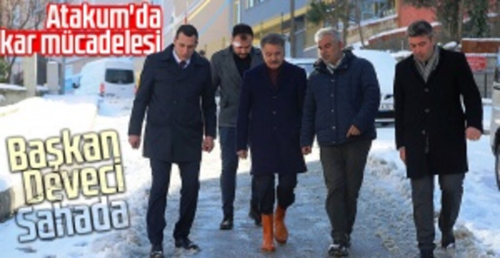 Atakum Belediyesi Yoğun Kar Yağışıyla 24 Saat Mücadele Etti
