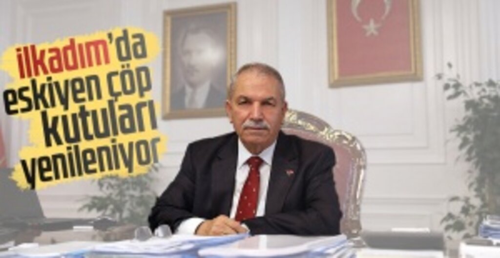 İlkadım Belediyesi'nden Temiz Bir Çevre İçin Modern Çöp Kovası Yenileme Çalışması