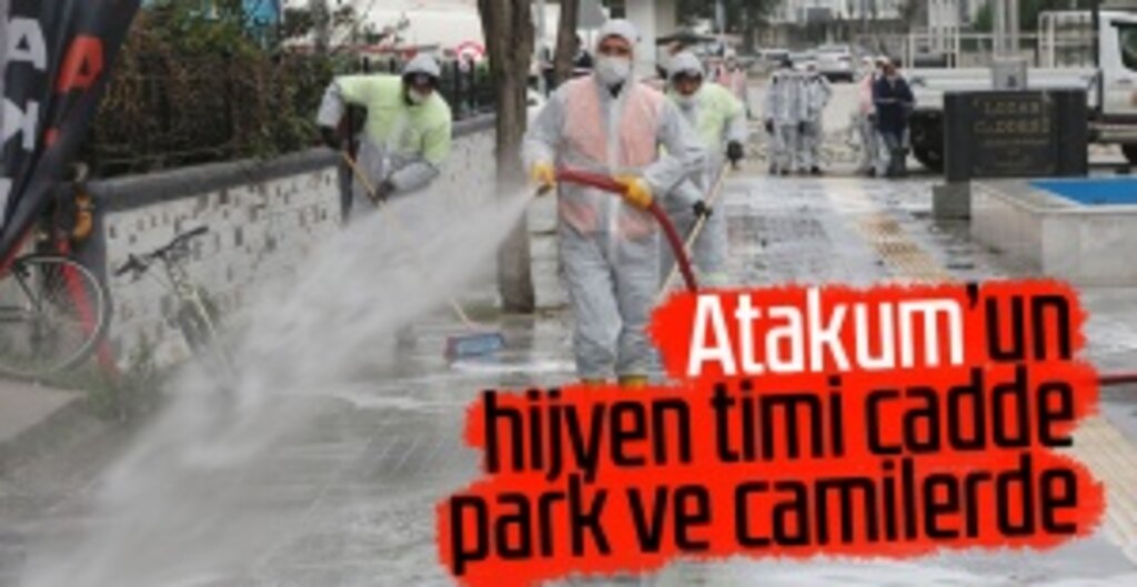Atakum Belediyesi'nden Koronavirüsle Yoğun Mücadele: Hijyen Timleri Sahada