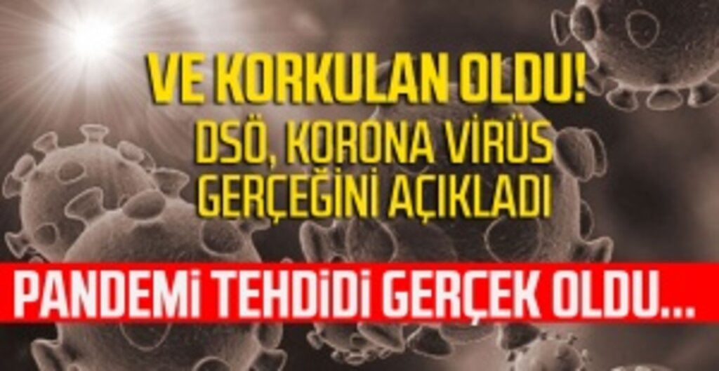 DSÖ: Pandemi Tehdidi Çok Gerçek Oldu