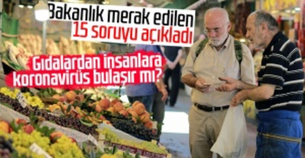 Gıdalardan insanlara koronavirüs bulaşır mı?