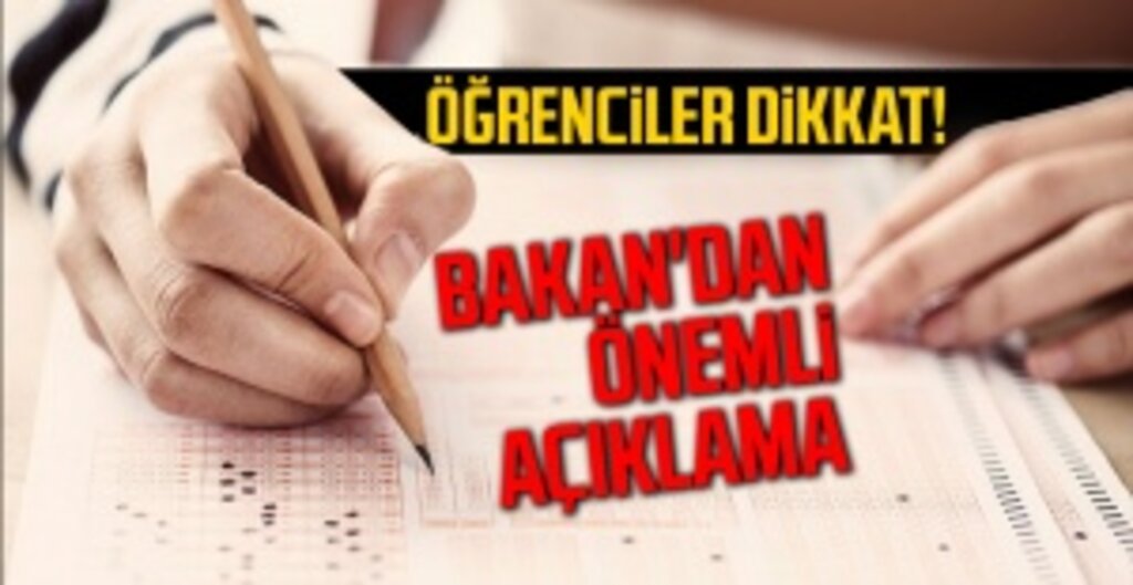 Milli Eğitim Bakanı Ziya Selçuk: LGS Sadece Birinci Dönem Müfredatından Yapılacak