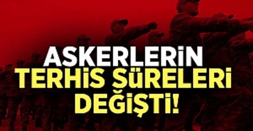 Kasım 2019 Celp Dönemindeki Askerlerin Terhisleri 1 Ay Ertelendi