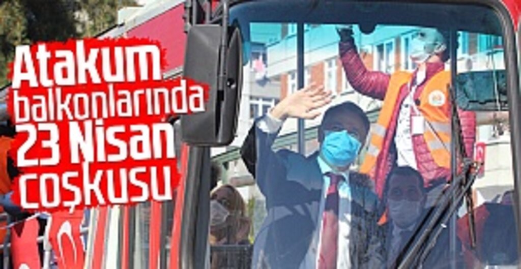 Atakum'da 23 Nisan Coşkusu Balkonlara Taştı