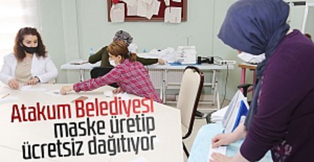 Atakum Belediyesi, Koronavirüsle Mücadelede Maske Üretimi Başlattı