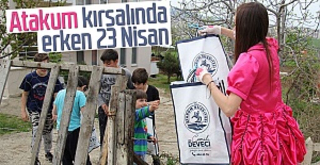 Atakum Belediyesi, Çocukları 23 Nisan İçin Sevindiriyor