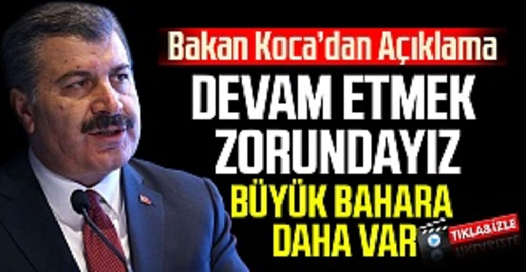 Bakan Fahrettin Koca: Sıcağa rağmen evde kalmaya devam etmeliyiz