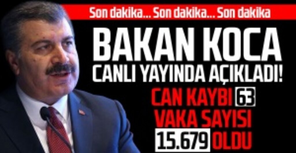 Sağlık Bakanı Koca’dan Kritik Açıklamalar: Vaka Sayısı 15 Bini Aştı, İstanbul Alarm Veriyor