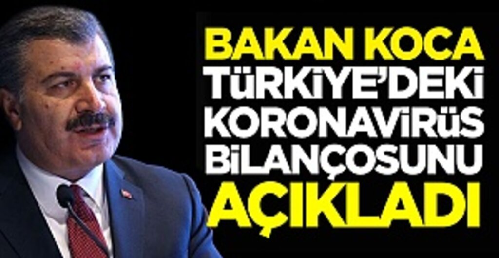 Bakan Koca Açıkladı: Son 24 Saatte 3.122 Yeni Vaka, 109 Can Kaybı