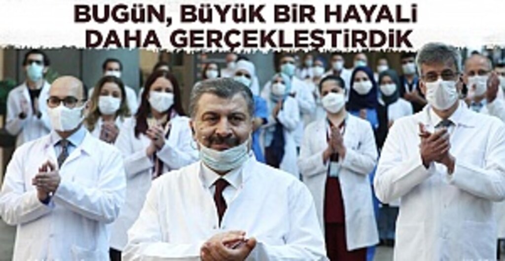 Bakan Koca’dan Cumhurbaşkanı Erdoğan’a Teşekkür: Büyük Bir Hayali Daha Gerçekleştirdik