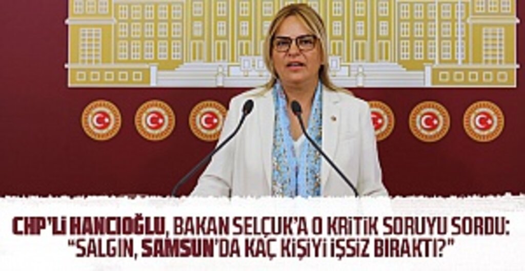 CHP’li Hancıoğlu’ndan Samsun’daki İşsizlik Başvuruları İçin Soru Önergesi