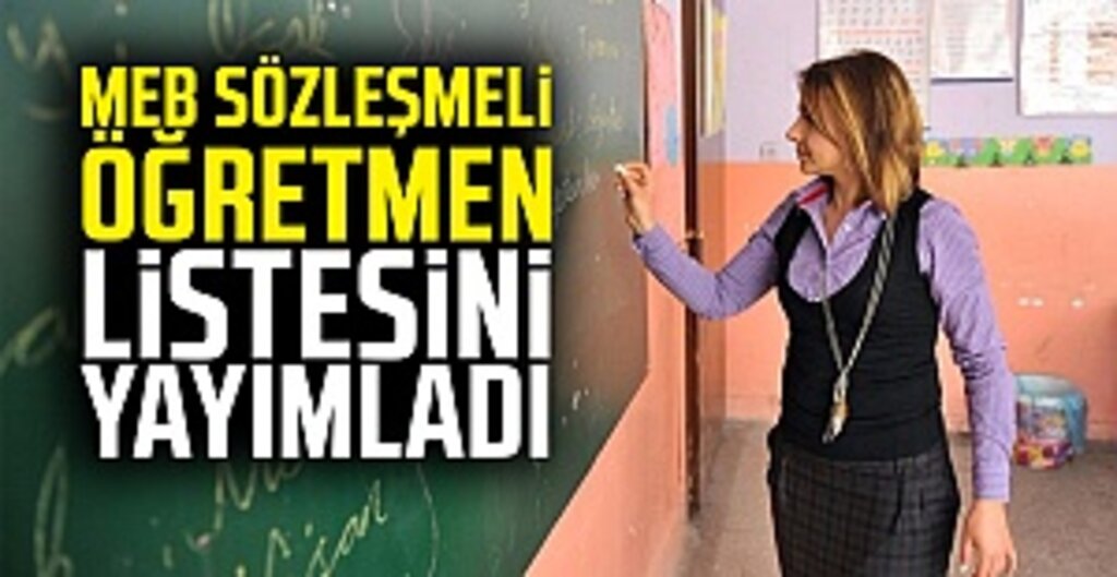 Sözleşmeli Öğretmen Atama Takvimi Açıklandı