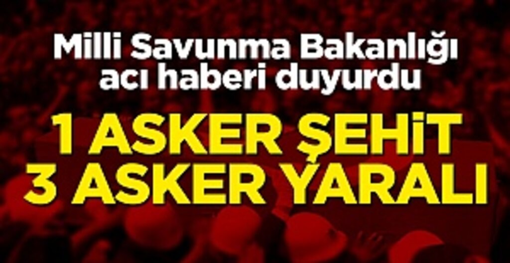 Irak Kuzeyi Haftanin Bölgesinde Terör Saldırısı: 1 Şehit, 3 Yaralı