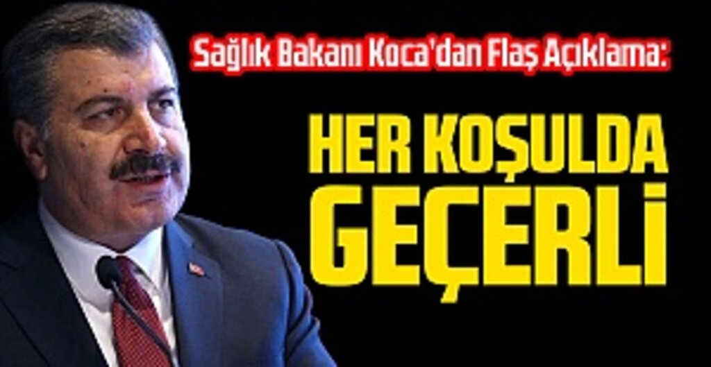 Bakan Koca: Mücadelemizin Sonucuna Odaklanalım