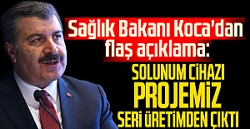 Bakan Koca'dan Yerli Solunum Cihazı Projesine Teşekkür