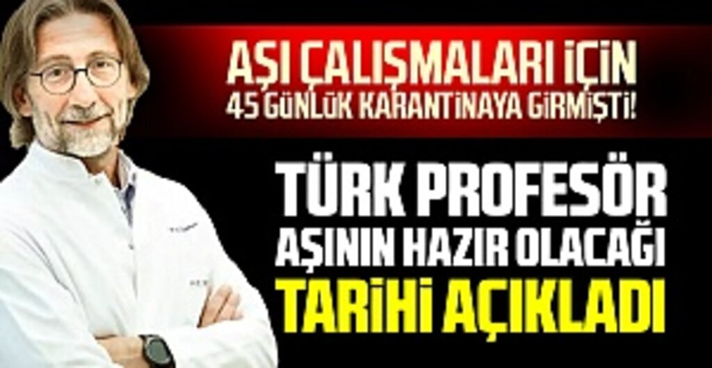 Prof. Dr. Ercüment Ovalı’dan Umut Veren Açıklama: 23 Nisan’da Aşı Hazır Olacak